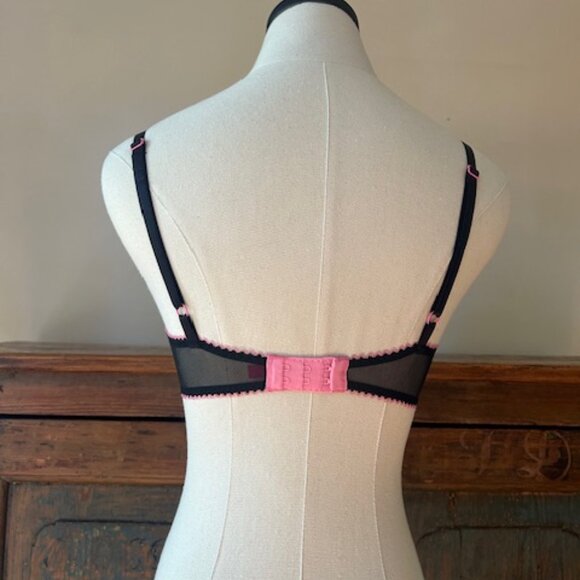 Vintage Betsey Johnson Black Bra 34B - Picture 7 of 11